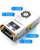 DC to DC converter 110 V to 24 V, 31 amps, 800 W power, current and voltage display, voltage and current adjustment volume, temperature -10 to 60 degrees, smart cooling fan