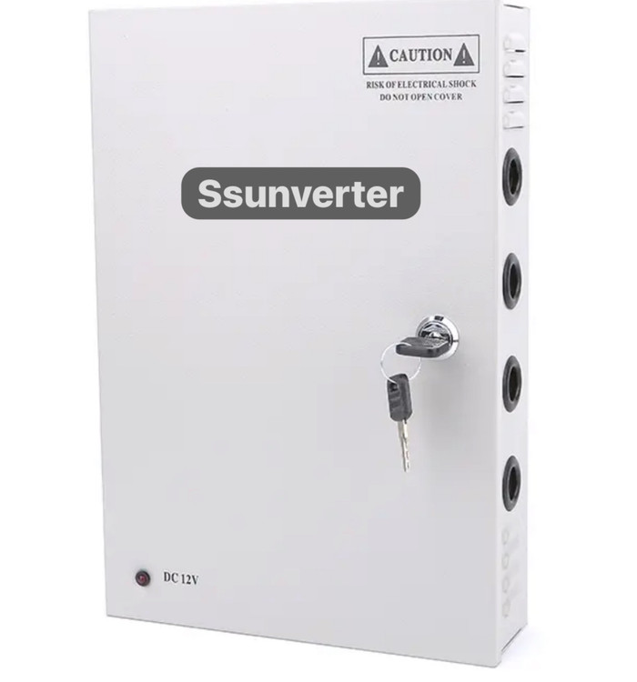 پاور ساپلای باکس ۱۸ کانال ، ۱۲ ولت ۱۵ آمپر ( دوربین مداربسته ، ال ای دی خطی و….)